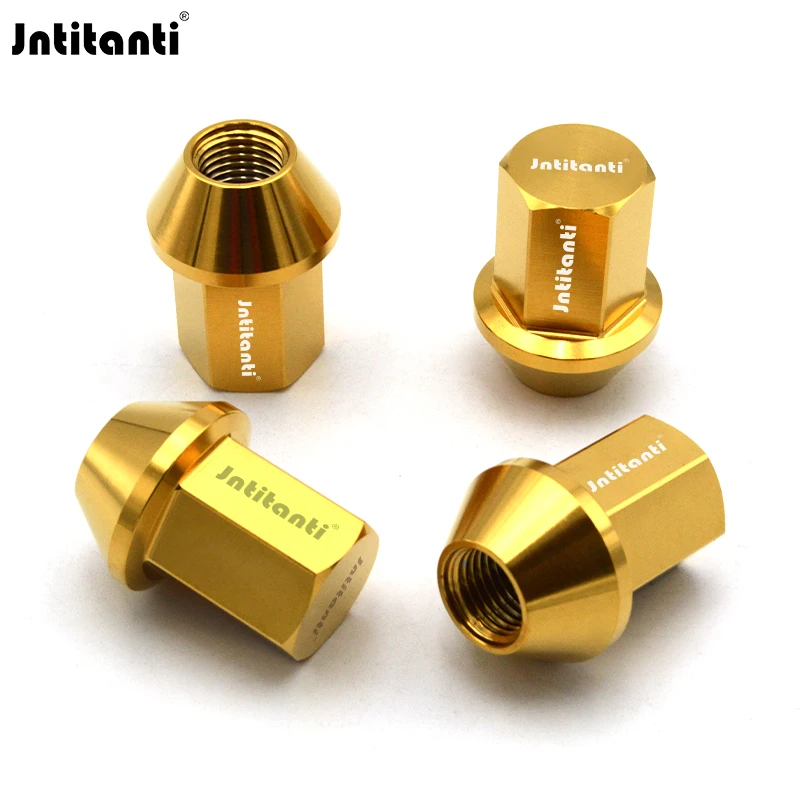 

Jntitanti Closed End Cone Seat Gr.5 Titanium Lug Nut M14x1.5 for Land Rover Wheel Locking
