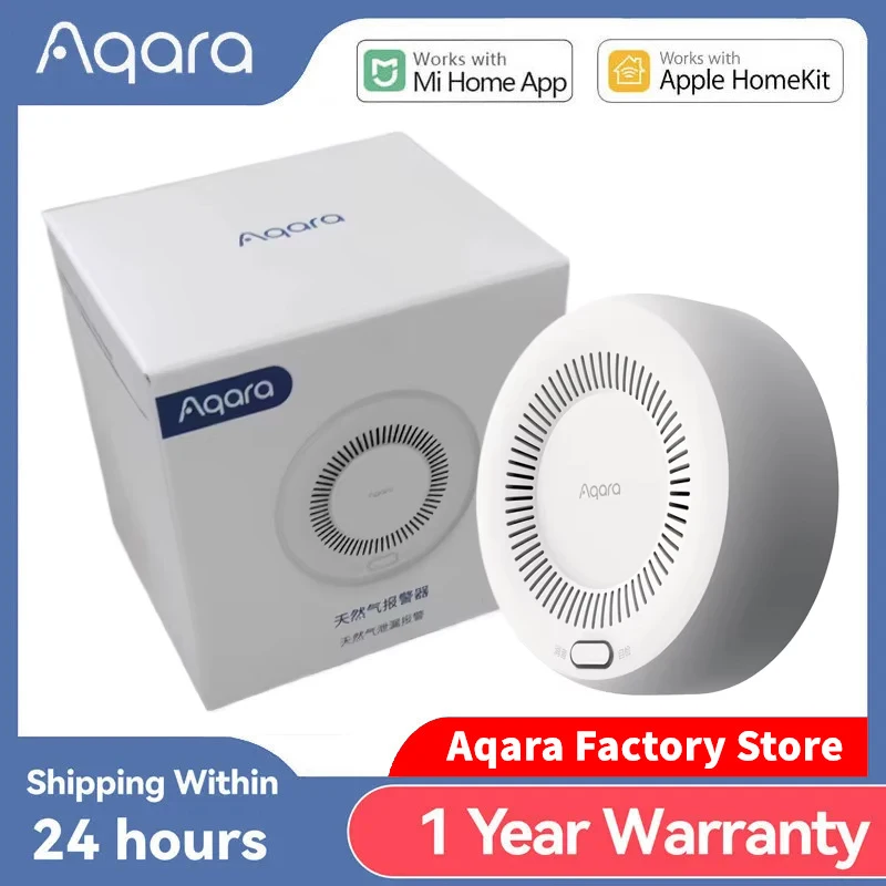 Original Aqara Smart Natural Gas Detector Zigbee Gas Leak Alarm Intelligent Linkage Smart Home Security For Xiaomi home Homekit