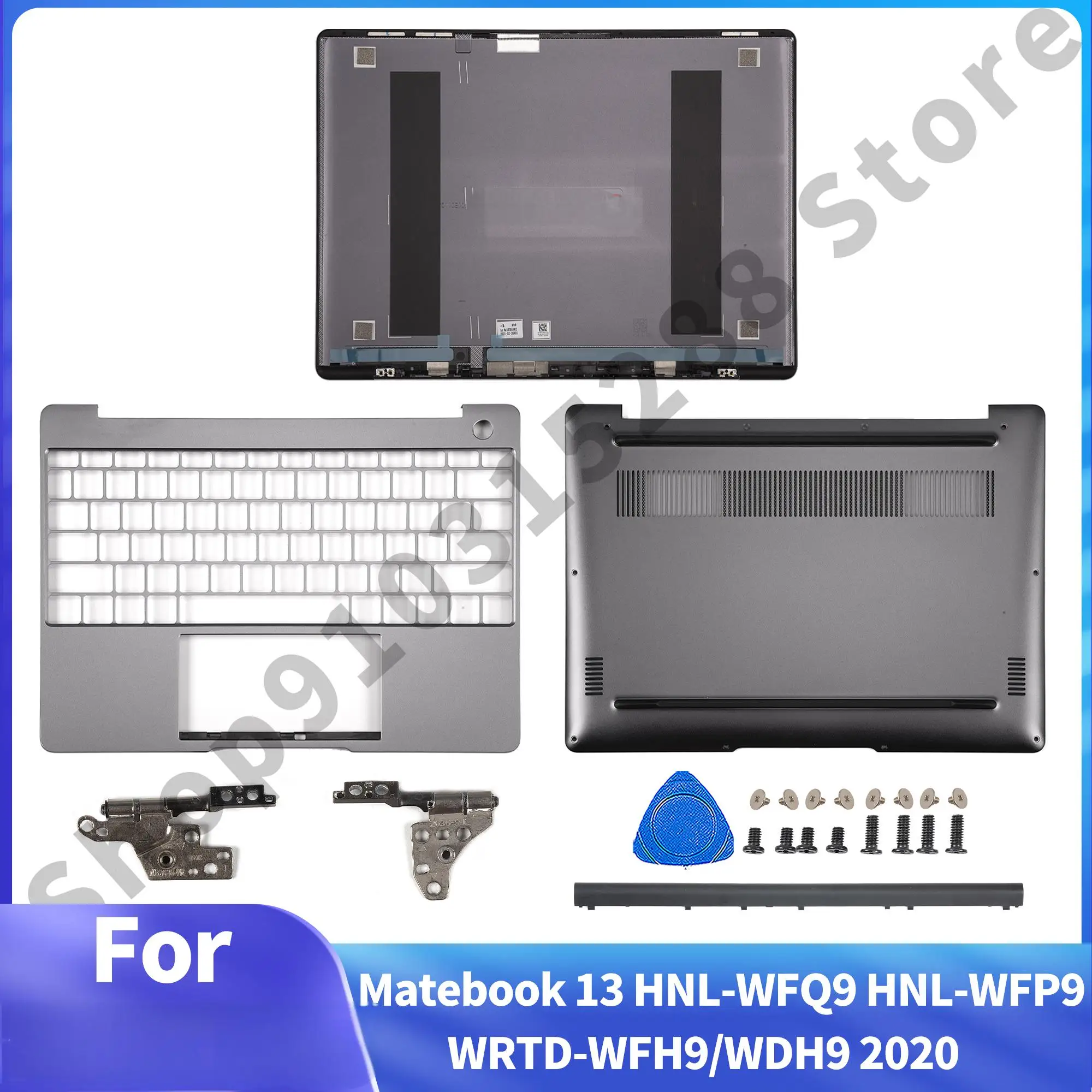 Parts For Matebook 13 HNL-WFQ9 HNL-WFP9 WRTD-WFH9/WDH9 2020 LCD Back Cover Palmrest Bottom Case Notebook Replace