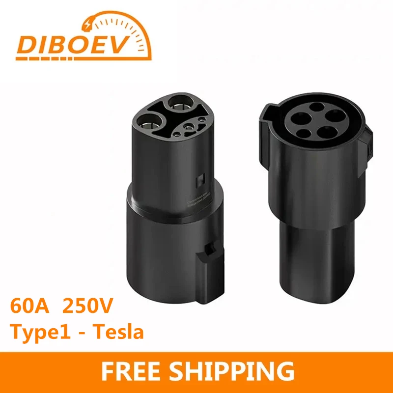 

EV Charger Adapter J1772 Type1 to Tesla Model X Y 3 S for Electric Vehicle Charging Gun Connector EVSE Conversion Teslas Socket