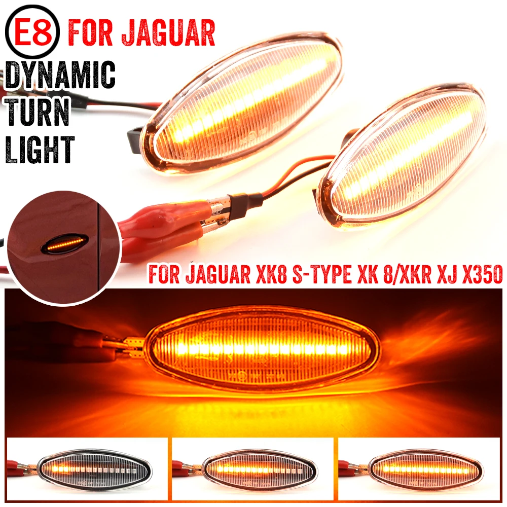 

1Pair Car Turn Signal Side Marker Lights Indicator Lamp For Jaguar S-Type 1999-2007 For XK8/XKR 1996-2005 For XJ 2003-2006