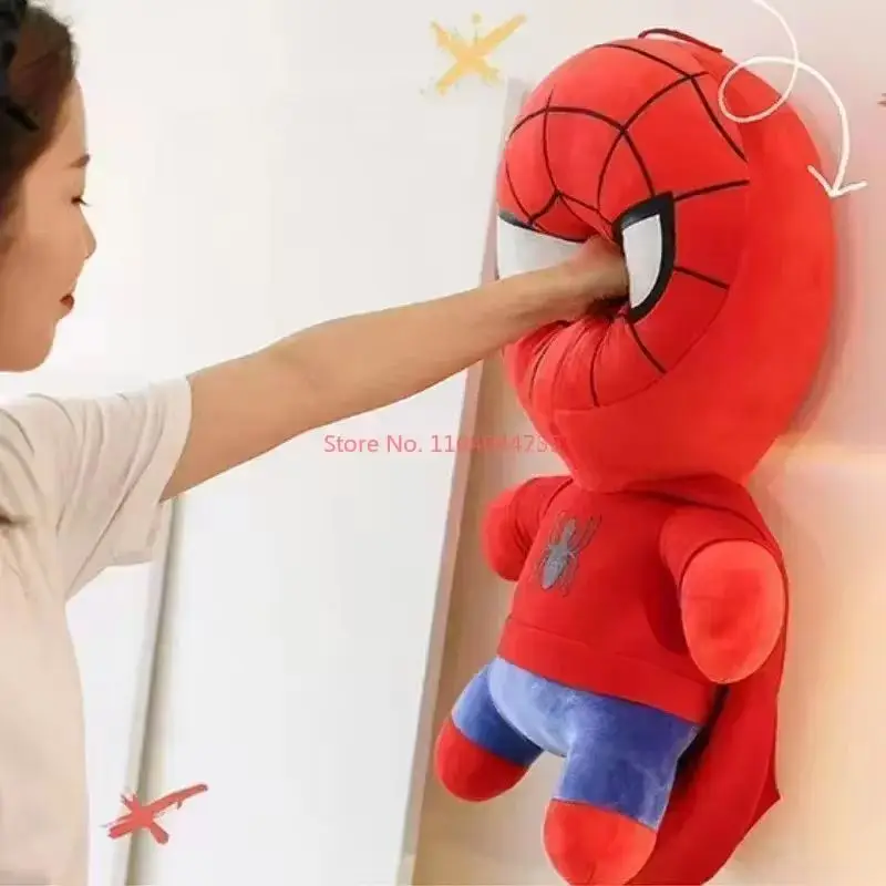 Spider Man Plush Toys 23-60cm Figure Hoodies Spiderman Cartoon Model Dolls Children'S Movie Plushie Doll Children Surprise Gifts