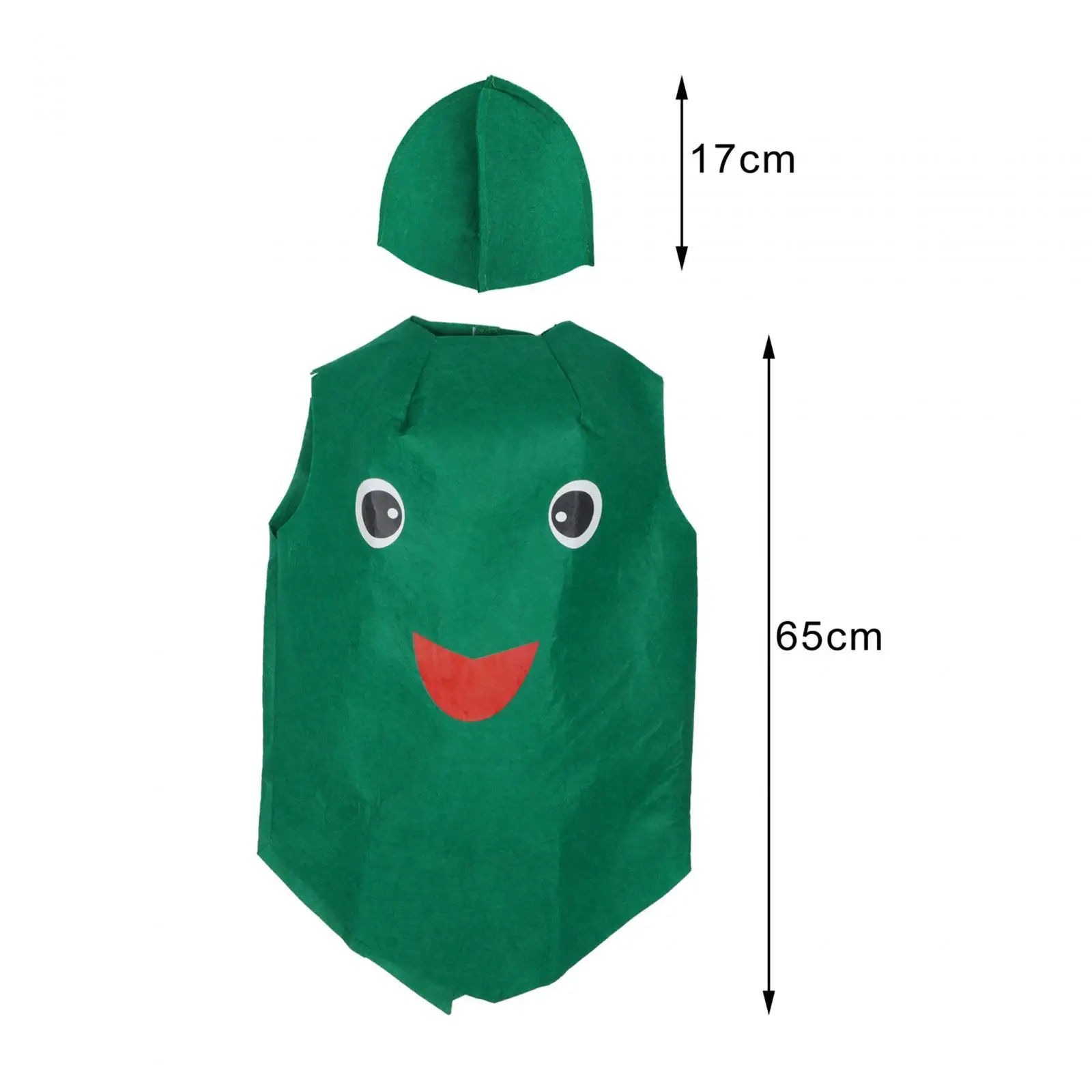 Kids Vegetable Costume Portable Cosplay Outfit for Themed Party Child Props