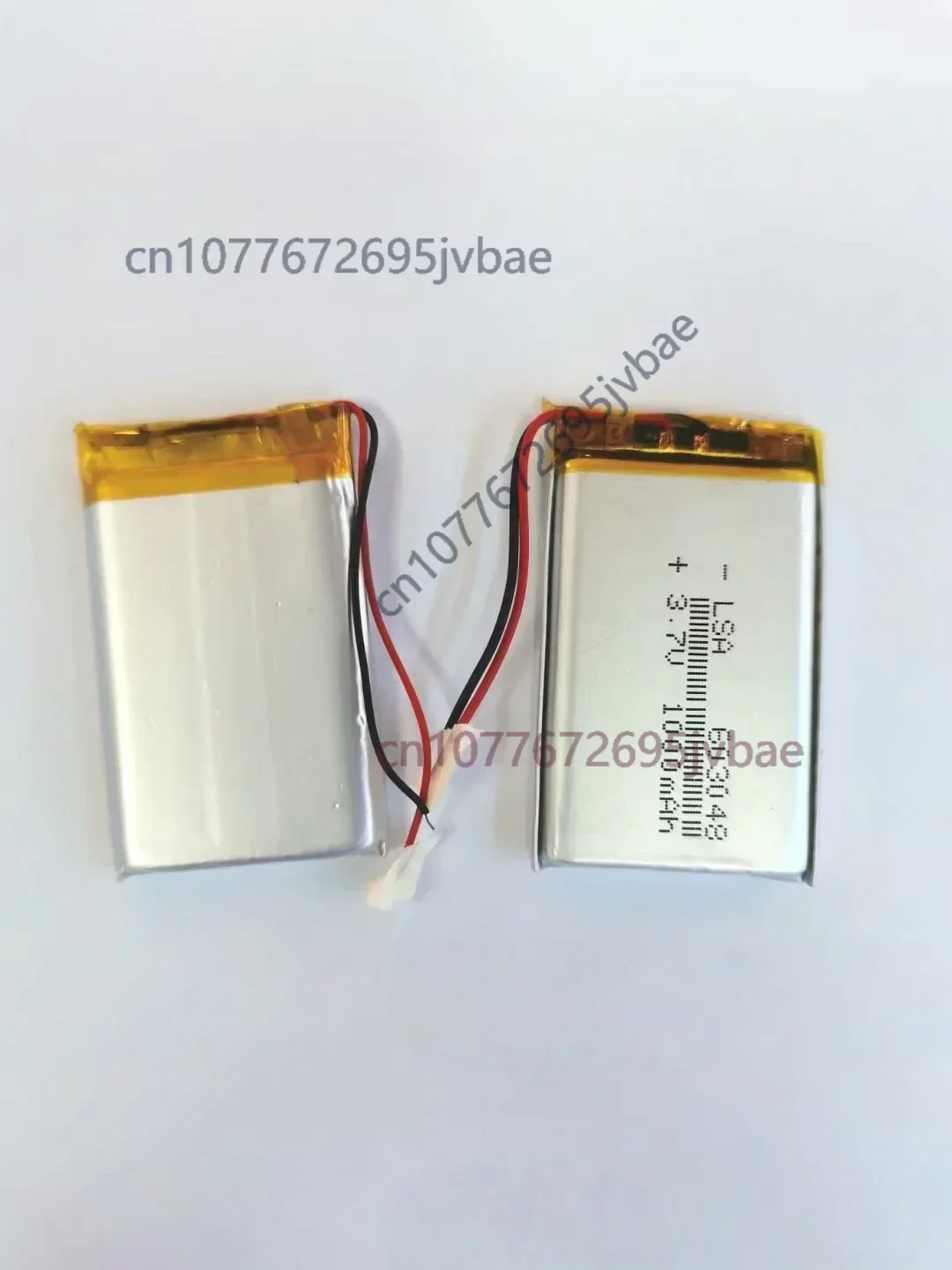 603048 Li-Polymer Battery 900mAh 3.7V for GPS Navigators Dash Cams LED Signs & Monitoring Devices