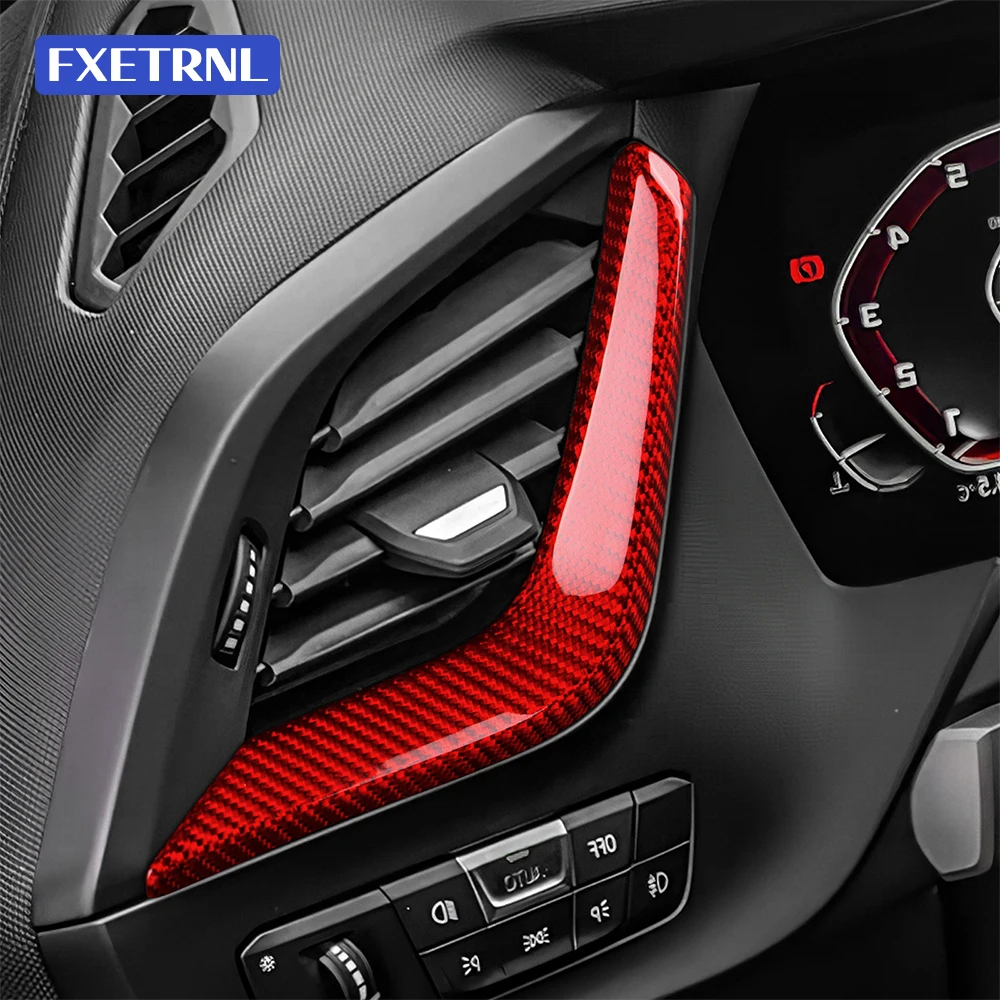 

LHD for BMW 2020-2023 F40 F44 1 2 SERIES Air Outlet Vent Cover Decorative Instrument Panel Trim Panel Real Hard Dry Carbon Fiber