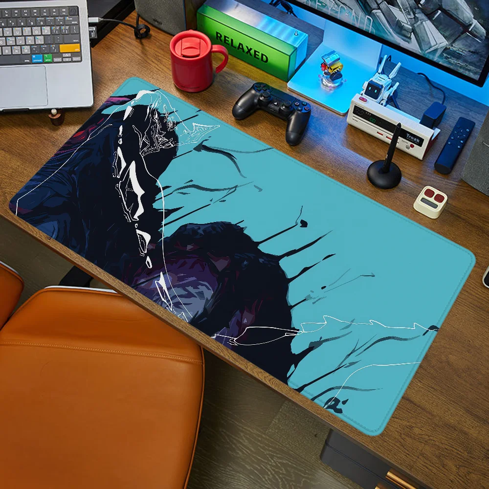 Gamer Desk Pad Kaiju Pc Gaming Setup Accessories Mouse Mat Mousepad Anime Computer Table Large Mats Office Xxl Mause Pads Mice