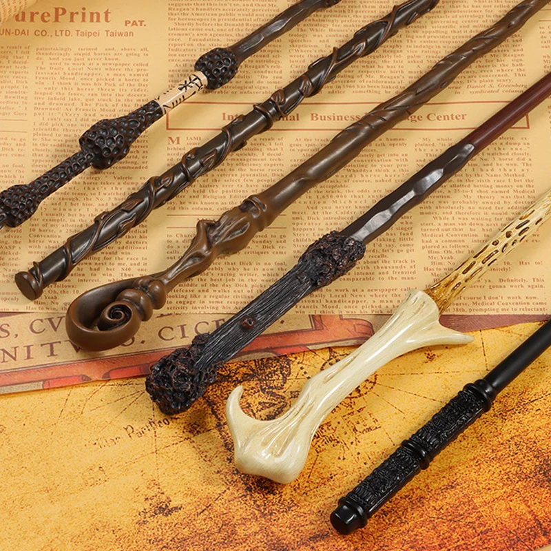 Hot 24 Kinds of Metal Core Magic Harried Wands Malfoy Voldmort Hermione Ron Bellatrix McGonagall Magical Potter Wand Box