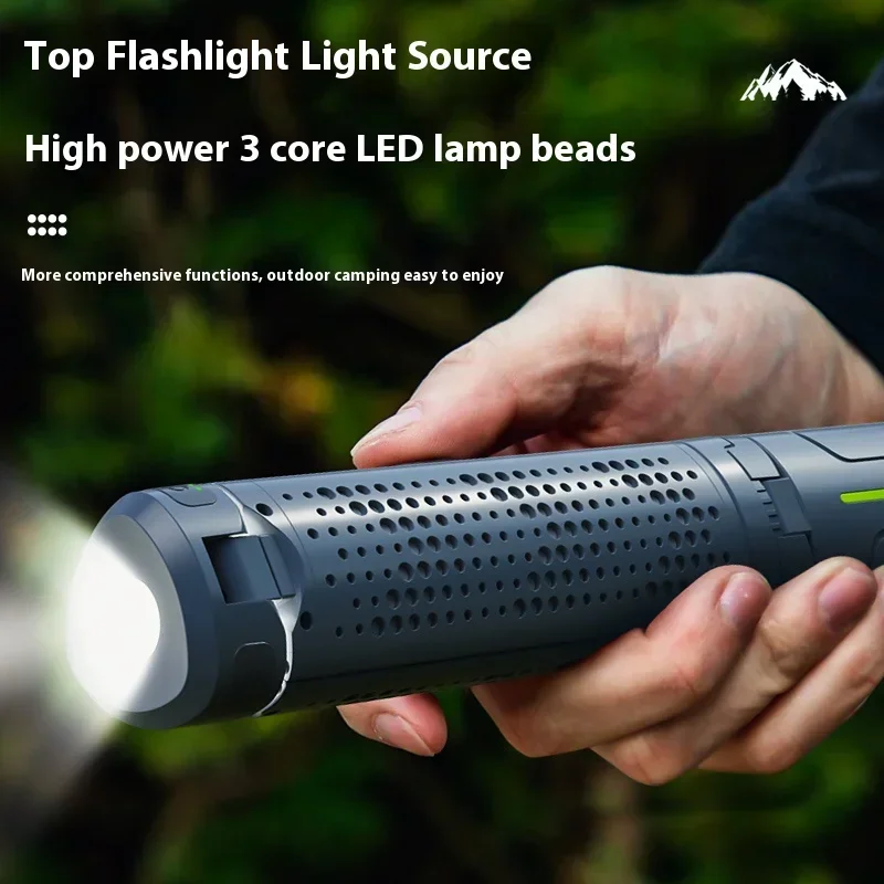 Telescopic Camping Lantern 8000mAh Rechargeable Waterproof Flashlights Dimmable Camping Lamp Emergency Camping Hiking Light