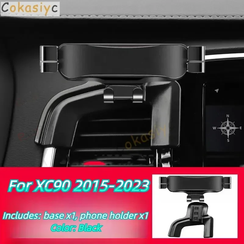 

Gravity Car Phone Holder For Volvo Volvo XC90 2015-2022 Paired With A Special Bracket Base Rotatable Not Block Vent Accessories