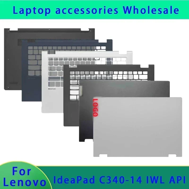 New top shell palm rest for Lenovo IdeaPad Flex-14IWL C340-14 C340-14IWL 14API 14IML Lapatop palm rest bottom shell ABCD Cover