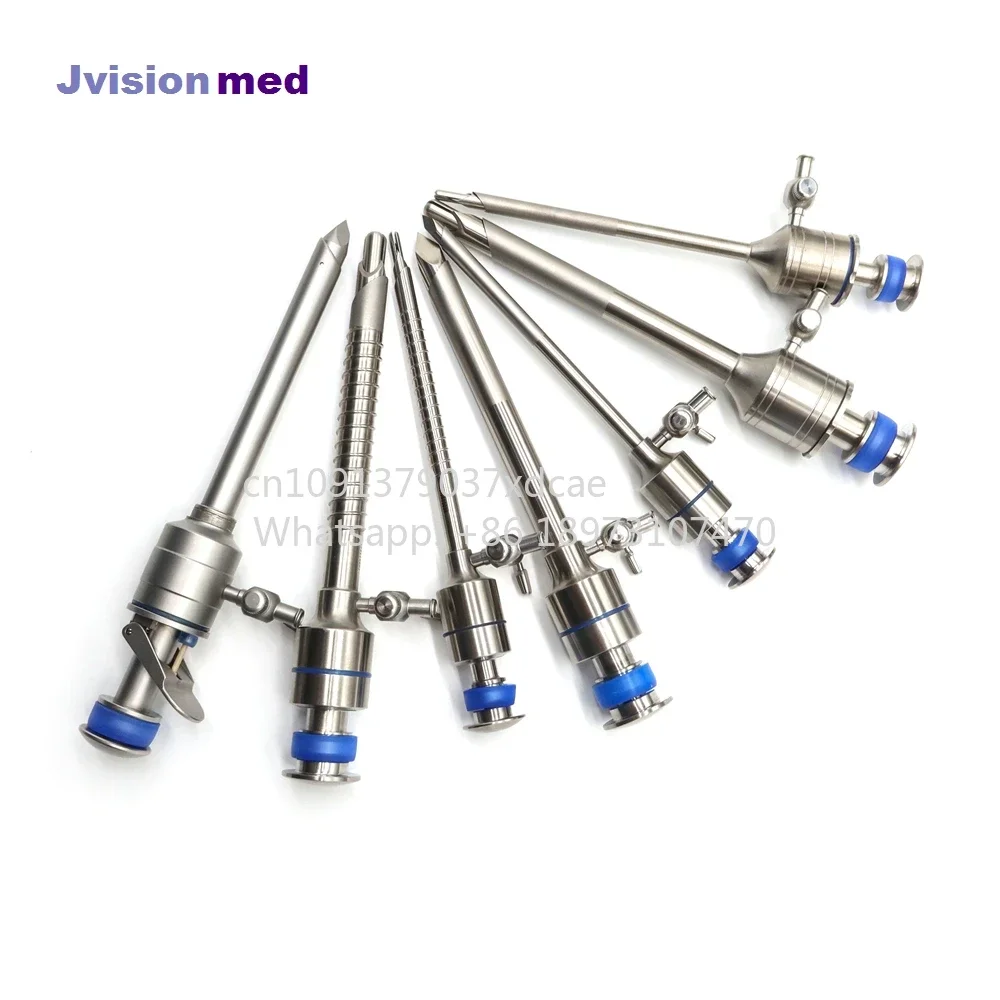 2026 NEW Laparoscopic Reusable Thread/Screw Trocar And Cannula 5.5mm 10.5mm 12mm Silicone Magnetic Valve