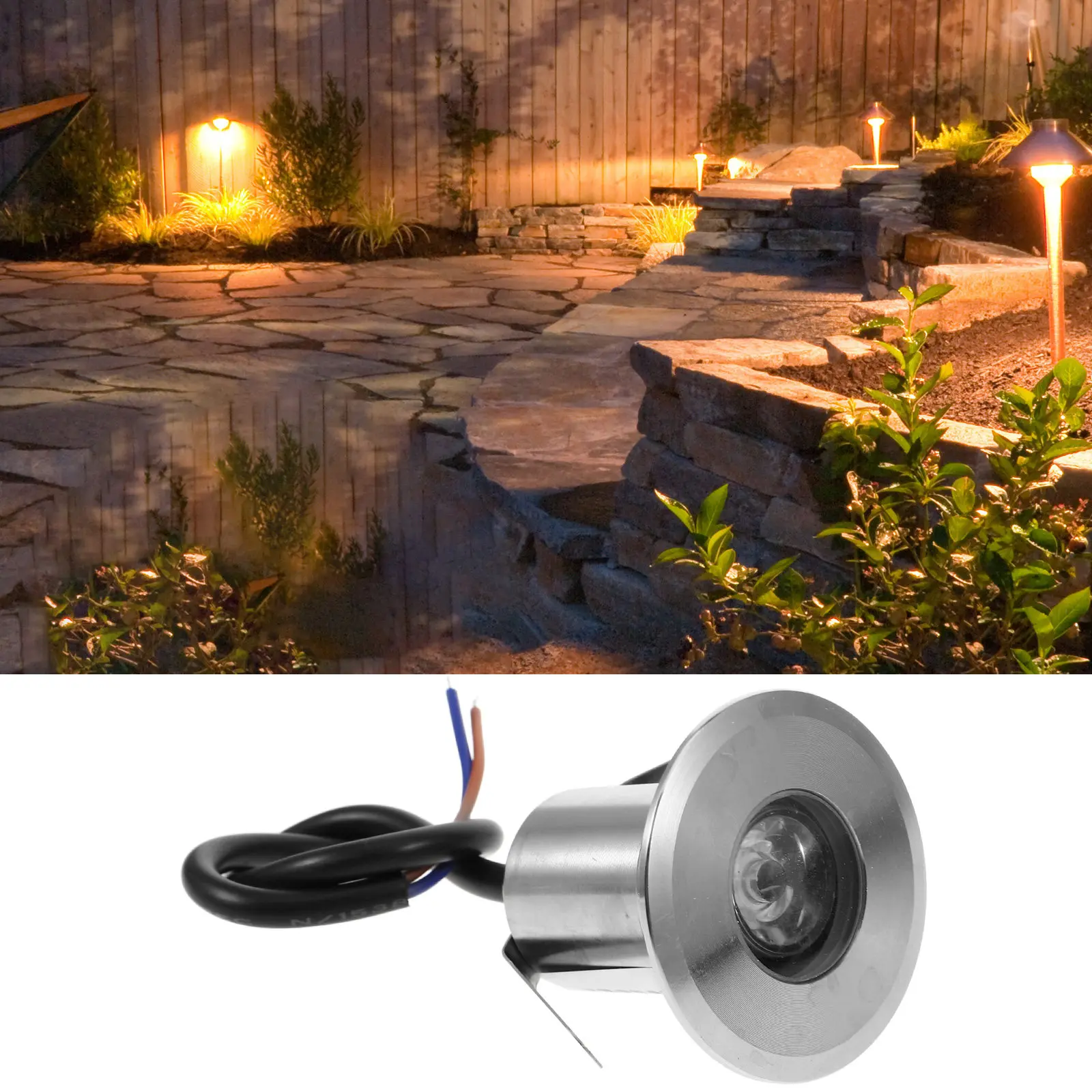 

Светодиодный встраиваемый светильник для лестниц, миниатюрный водонепроницаемый подземный светильник, уличные встраиваемые светильники для террас, низковольтное освещение