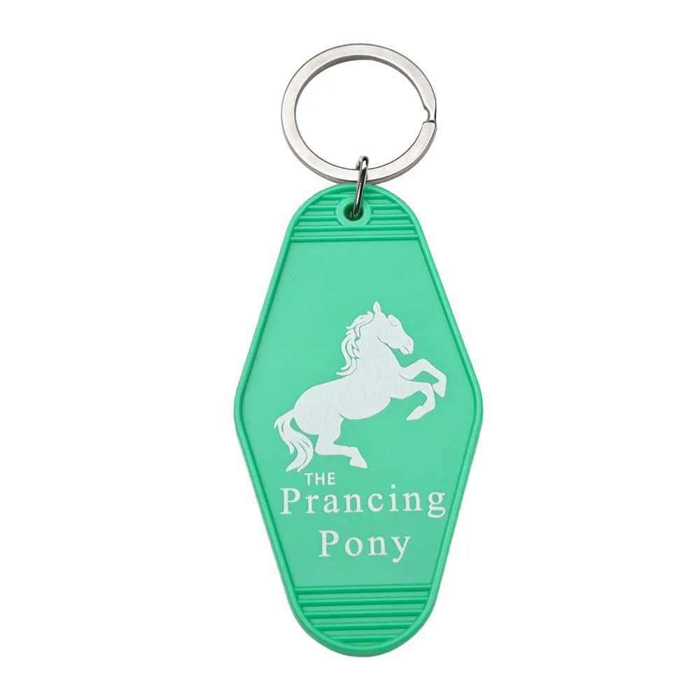 Der Prancing Pony Retro-Motel-Schlüsselanhänger, Fantasy-Film, Plastik-Schlüsselanhänger, Taschenanhänger, Sammlerstück, Geschenk für Fans – Detail 5
