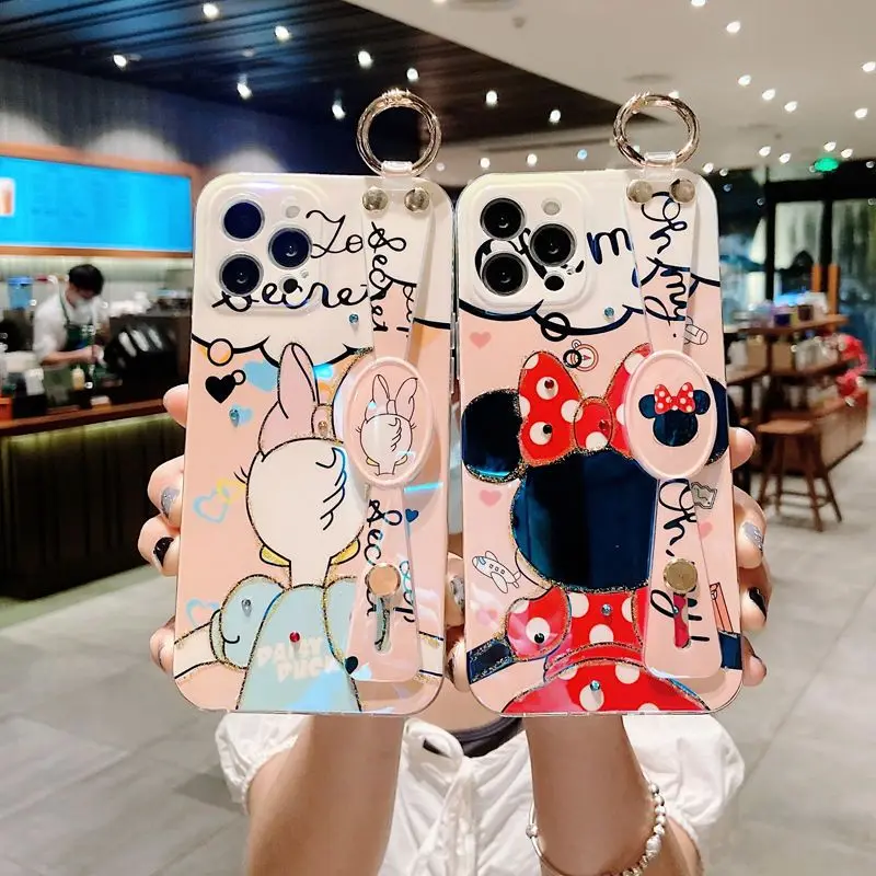 Disney Desmini Kawaii mobile phone case suitable for 15PROMAX 15 14PROMAX 13 Cartoon cute mobile phone case gift wholesale