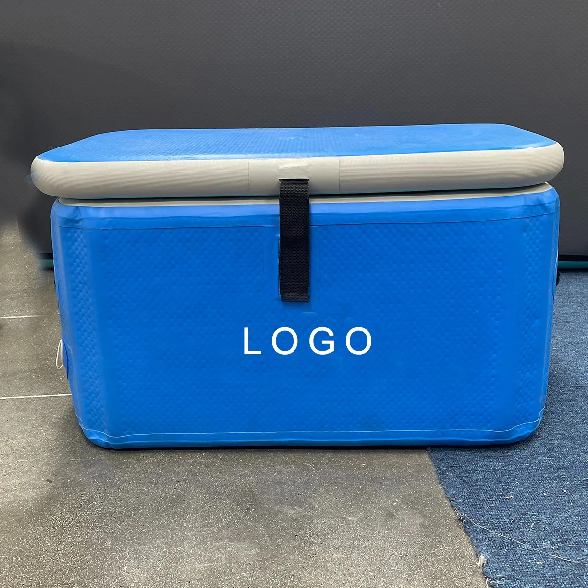 Funworldsport مخصص نفخ معزول الصلب برودة الجليد الصدر نفخ صندوق تبريد للتخييم / الصيد