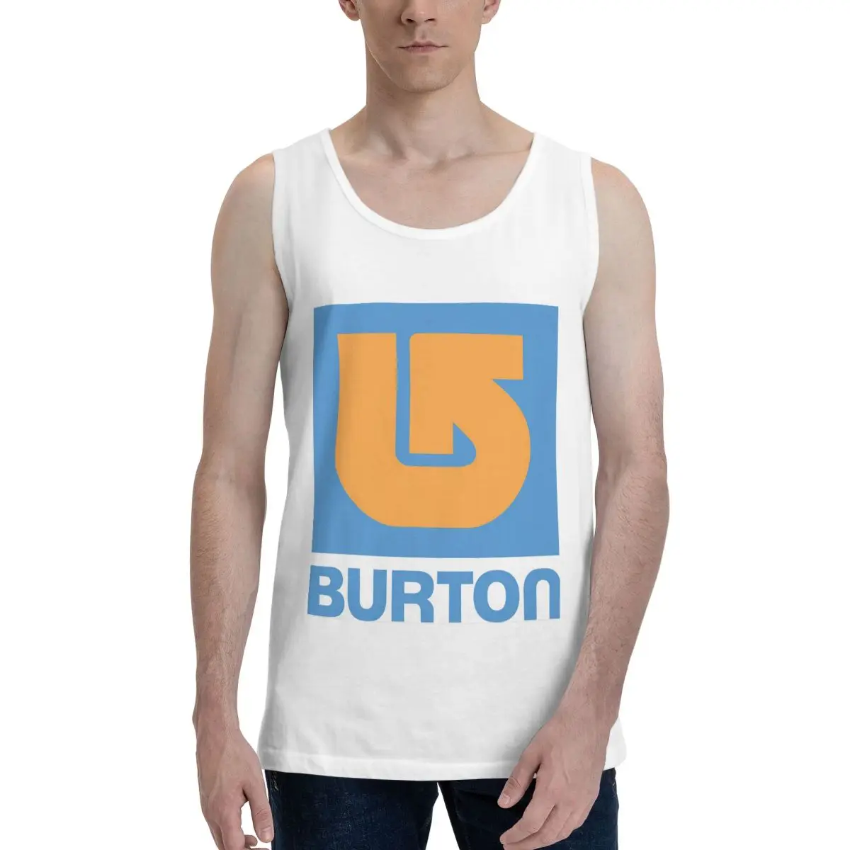 Burton Snowboard Sportive Sudadera 100% algodón para hombre, chaleco, ropa sin mangas, camisetas, camisetas sin mangas para hombre, camiseta