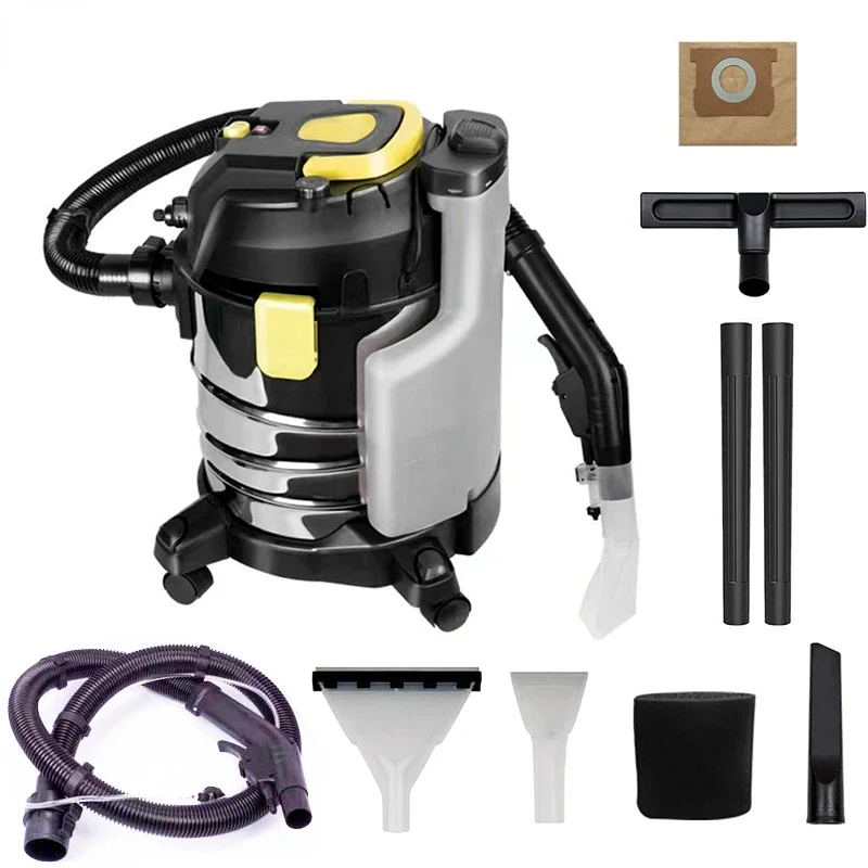 20L Wet Dry Upholstery Shampoo Vacuum Cleaner Multi-Functional Ortable Carpet Cleaner with Attachment Stainless Steel Filter