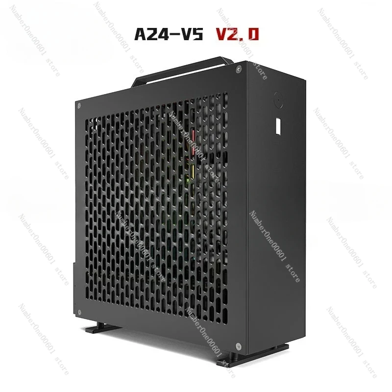 5 Litre Mini A24-V5 2.0 Dual Slot Single Display 1u Power Supply Itx Chassis with Double Chamfer