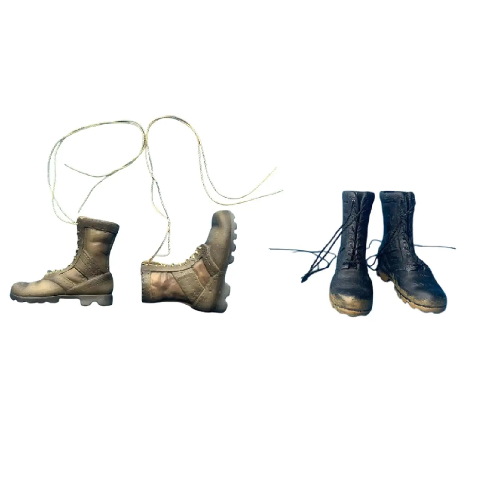 1/6 Scale Mid Calf Boots Cosplay Accessories Outfit Dolls Dress up Accessory Low Heel Boots for 12'' inch Figures Accessories