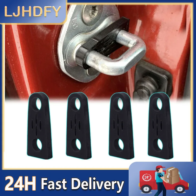 

4pcs Car Door Lock Sound Deadener Damper Buffer For Kia Rio 3 2011-2017 Rattling Screaks Quiet Noise Deaf Soundproofing seal