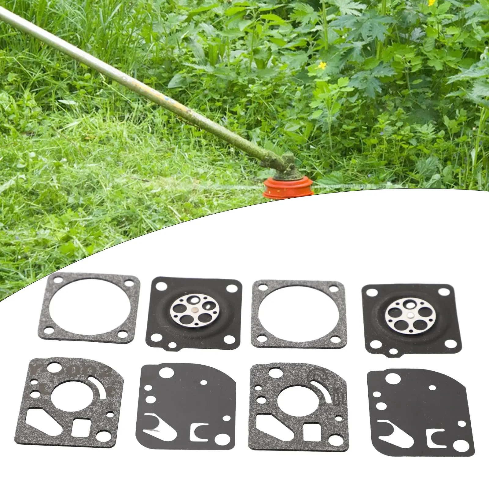 2 Sets Carburetor Diaphragm Repair Kit for Ruixing Carbs Compatible with For Homelite RX1 Trimmers and Chainsaws