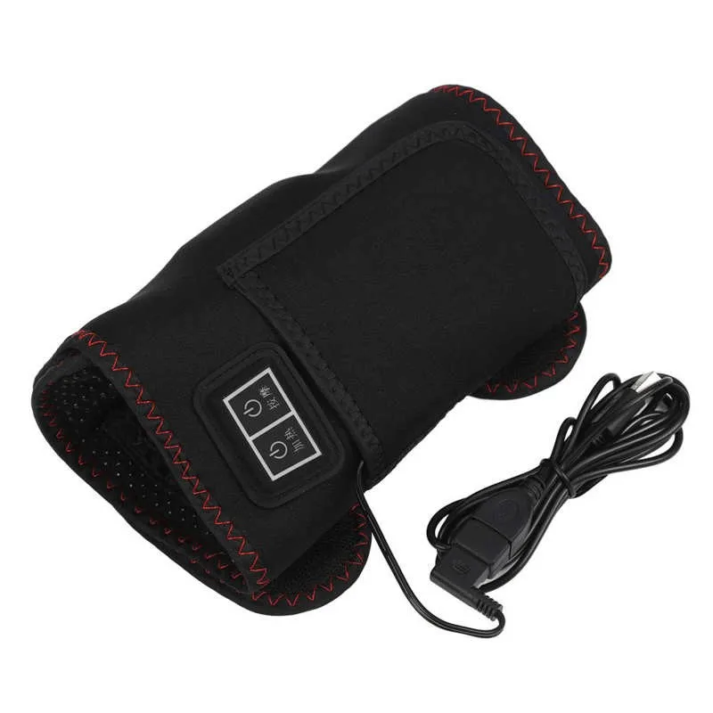 Electric Heating Vibration Massage Arms Brace Support Belt Massage Therapy Wrap Pad For Elbow Injury Pain Relief Rehabilitation