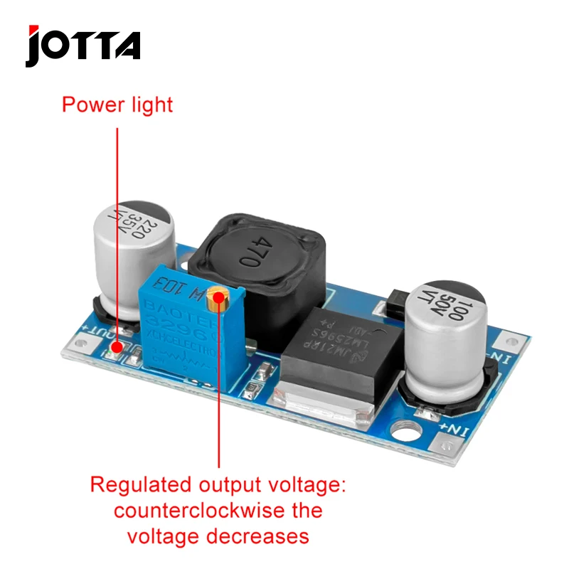LM2596 DC-DC Step-Down Power Supply Module 3A Adjustable Voltage Regulator 3V 5V 12V 24V