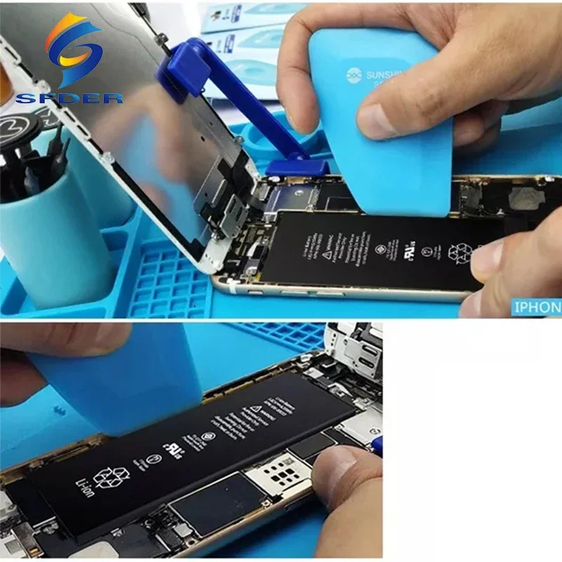 Sunshine SS-040 Anti-Statische Telefoon Demontage Gereedschap Batterij Teardown Kaart Vier-Hoek Gebogen Ontwerp Mobiele Telefoon Opening Gereedschap