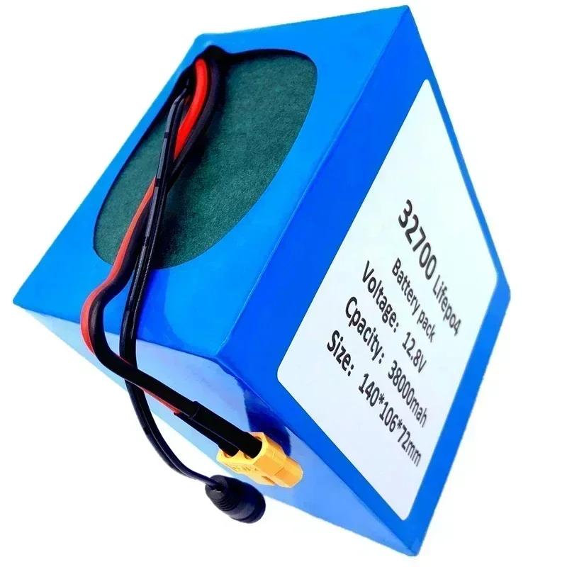 2021 32700 Lifepo4 Battery Pack 4S3P 12.8V 38Ah 4S 40A 100A Balanced BMS for Electric Boat and Uninterrupted Power Supply 12V