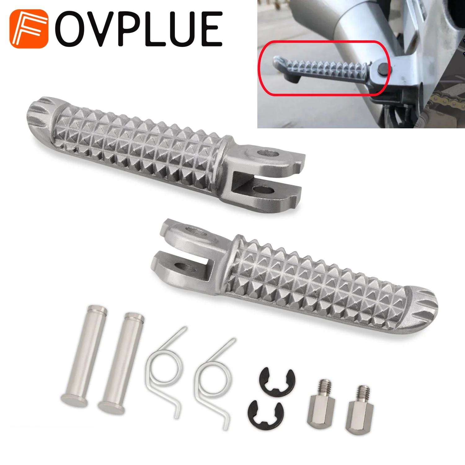 

Motorcycle Footrest Front Rear Foot pegs For Yamaha YZF R1 LE R1M R1S YZF R6 VMX1700 MT09 MT07 R3 R15 R25 FZ1 FZ6 YZF600 YZF1000