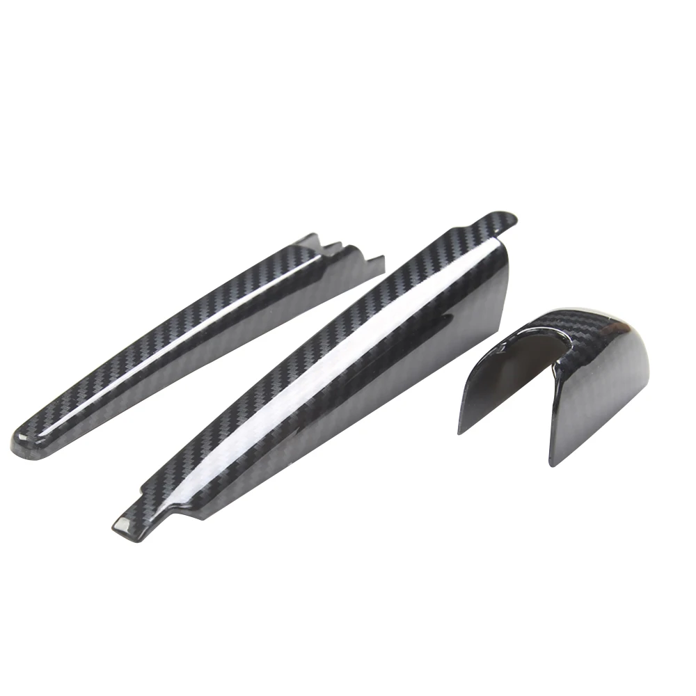 

For Toyota RAV4 2019-2022 Carbon Fiber Car Rear Window Windshield Wiper Cover Trim