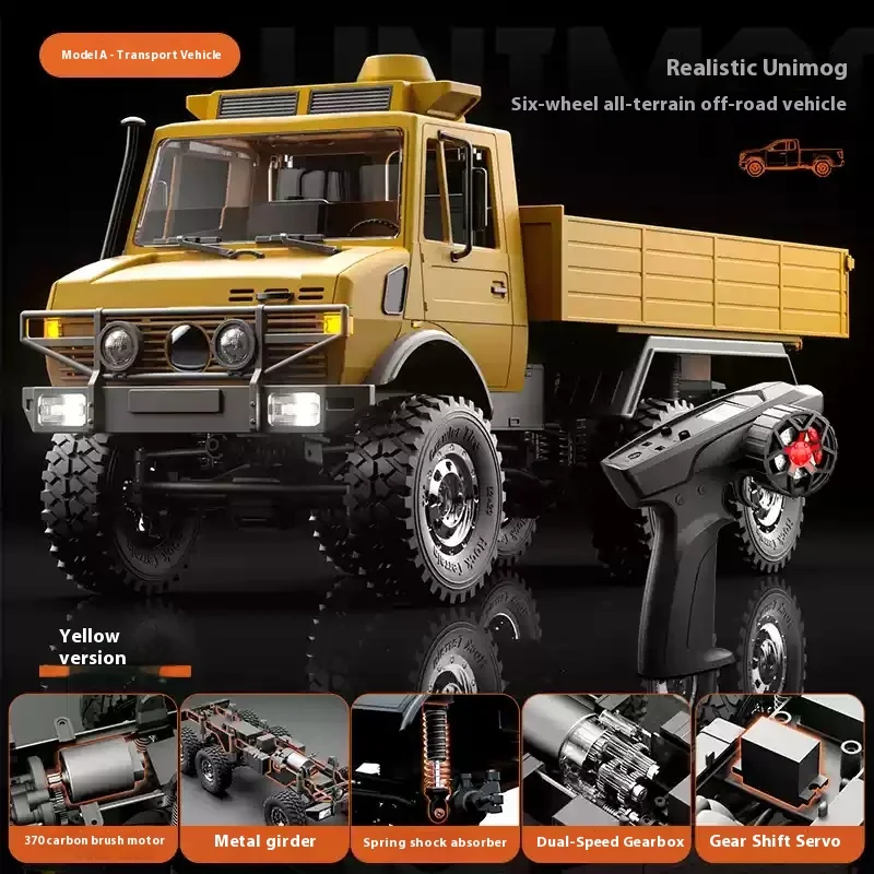 JJRC Nuovo C8823 Unimog Proporzione completa Rc Simulazione Sei ruote motrici Fuoristrada Veicolo telecomandato Arrampicata Giocattolo Regalo