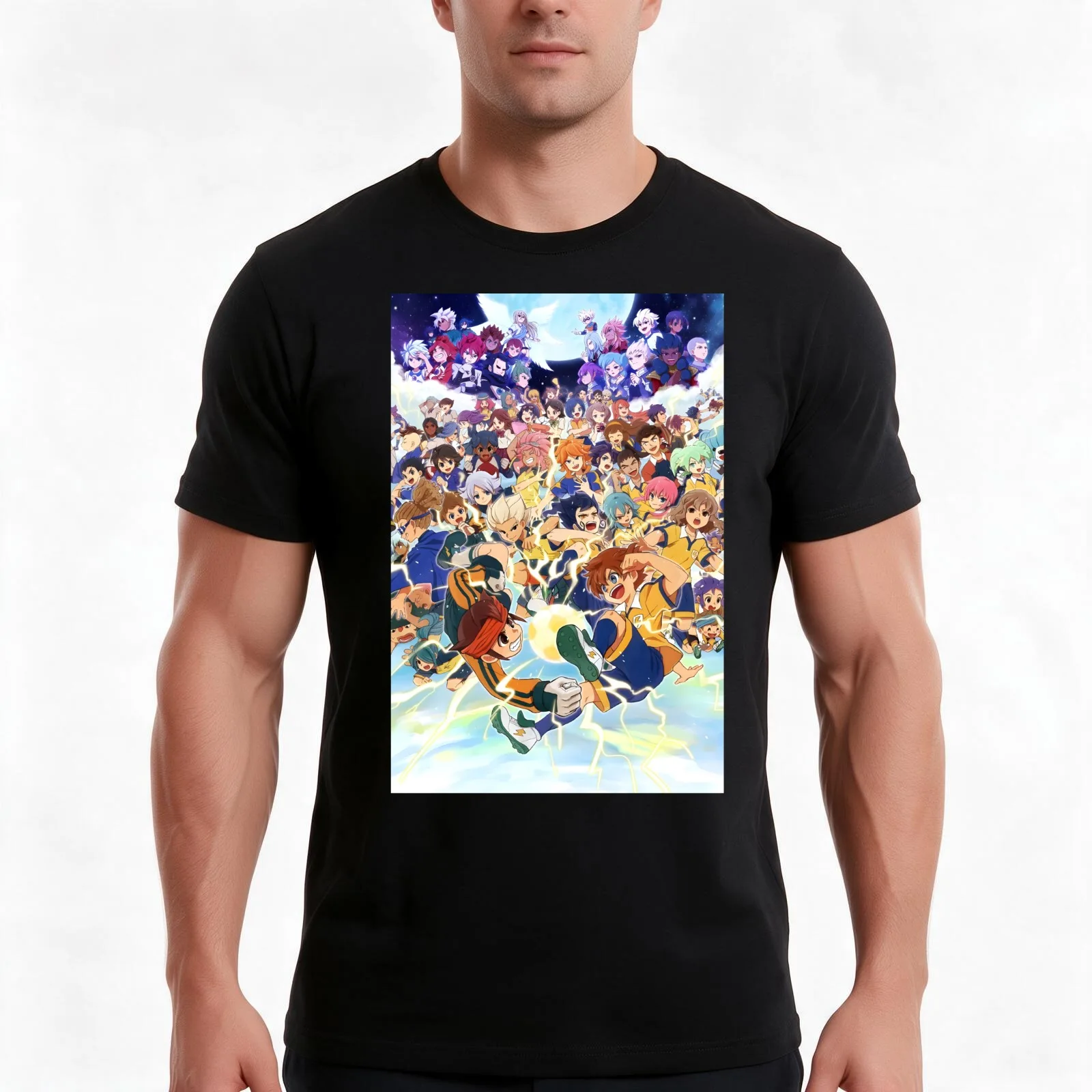All Characters of Inazuma Eleven T-Shirt Summer Casual Cotton Tee Oversized Streetwear Tops Vintage Graphic Print