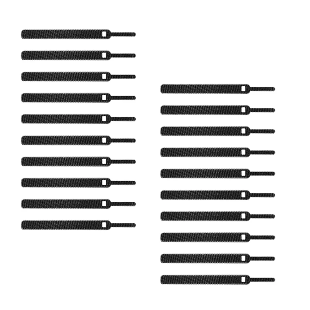 20Pcs Cable Ties Reusable Nylon Hook Loop Straps Adjustable Cord Management for Desktop Cable Organization Cord Ties