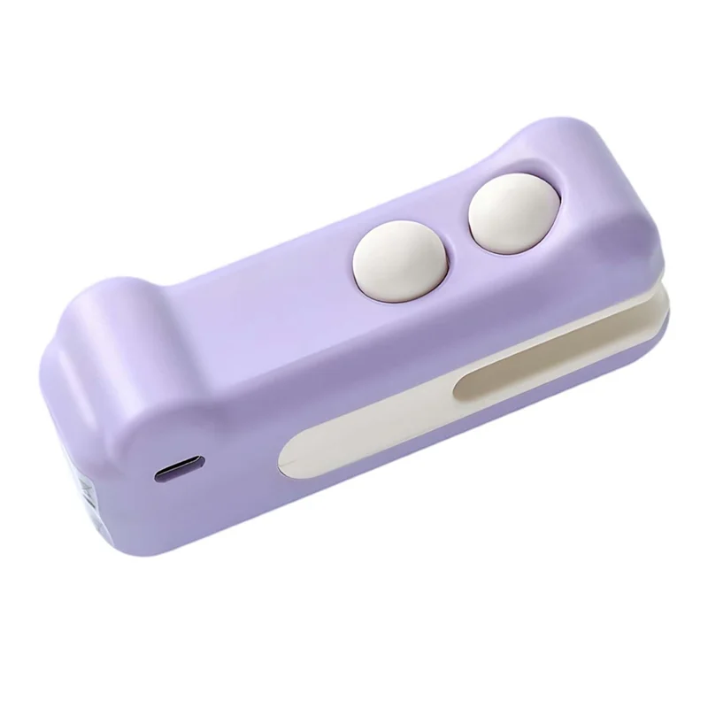 ABBZ-Mini Bag Sealer With Cutter And Magnet Rechargeable Handheld Vacuum Heat Sealer For Fresh Food Storage