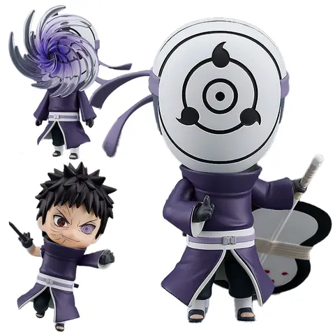 10 cm #2120 Uchiha Obito Actionfigur Naruto Anime Figur Ten Tail Jinchuriki Obito Figur PVC Samling Modell Docka Leksaker Present 6 best sales obitofigur - №1