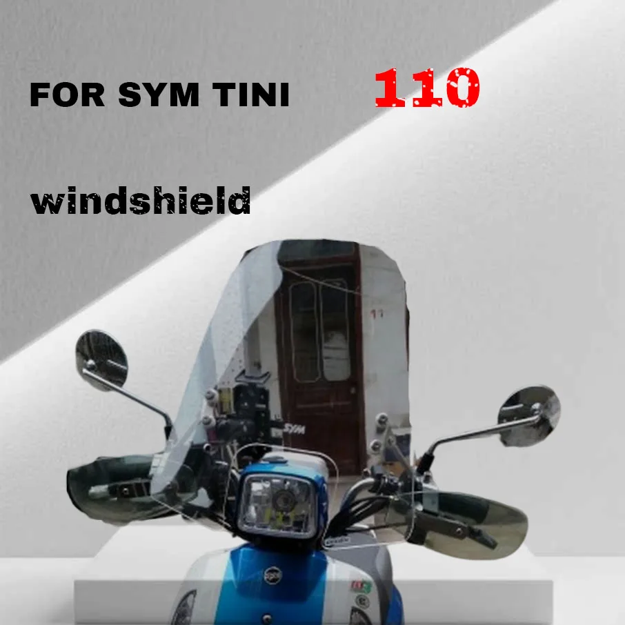 

For SYM TINI110 windshield front windshield inlet glass with raised windshield chest protector glass