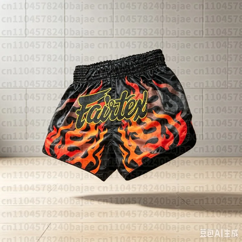 Thai Boxing Shorts for Adult Men and Women Kid- Boxing Training and Muay Thai Fighting Exercise Shorts