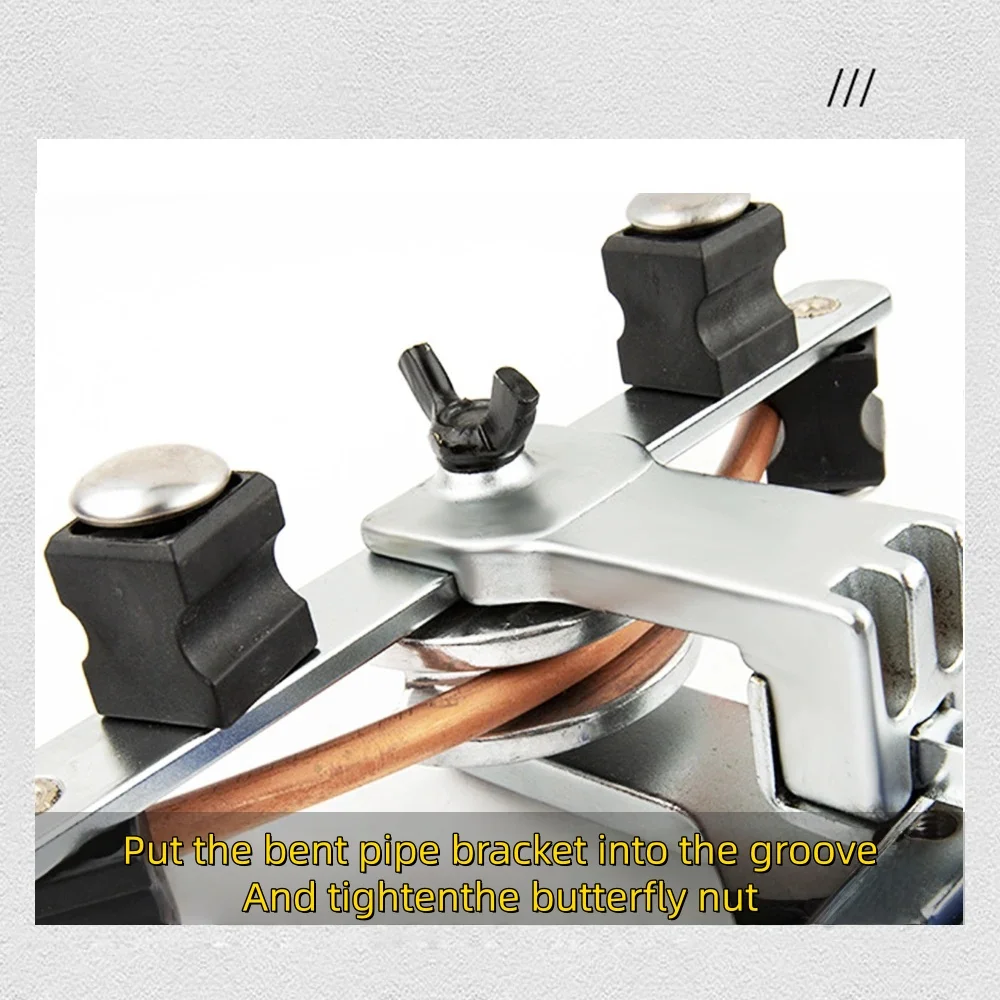 

Мини-гибочный станок для труб для алюминиевой медной трубки кондиционера 5-12 мм 90 ° Ручной набор инструментов для гибки медных труб
