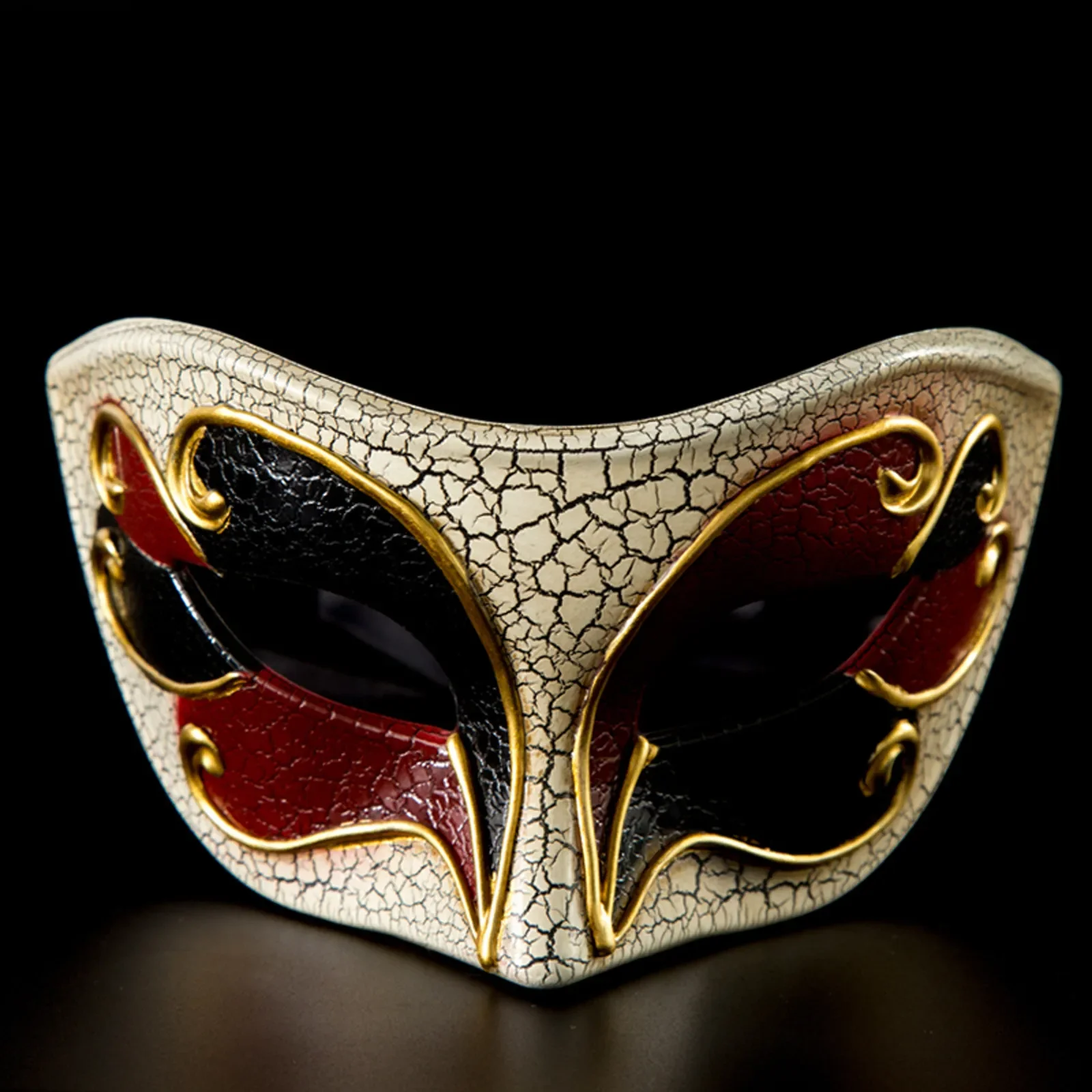 Masque de mascarade rétro pour hommes, Cool, Halloween, carnaval, vénitien, à carreaux, fête musicale, couverture faciale, masques de Banquet fantaisie