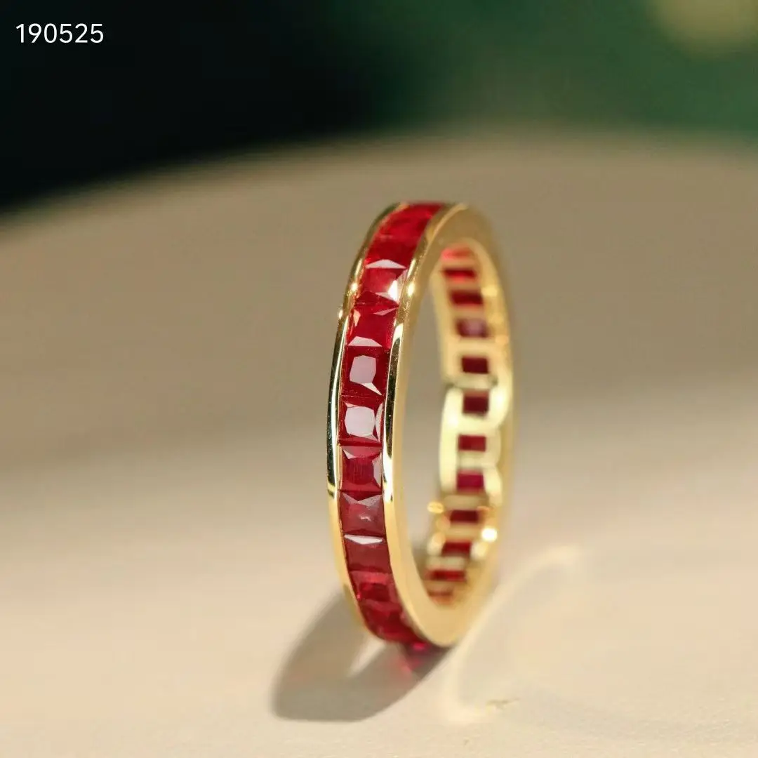 

XCL GOOD RECOMMENDATION SIMPLE RUBY RING FINE JEWELRY FOR DAILY WEAR PARTY WEEDING