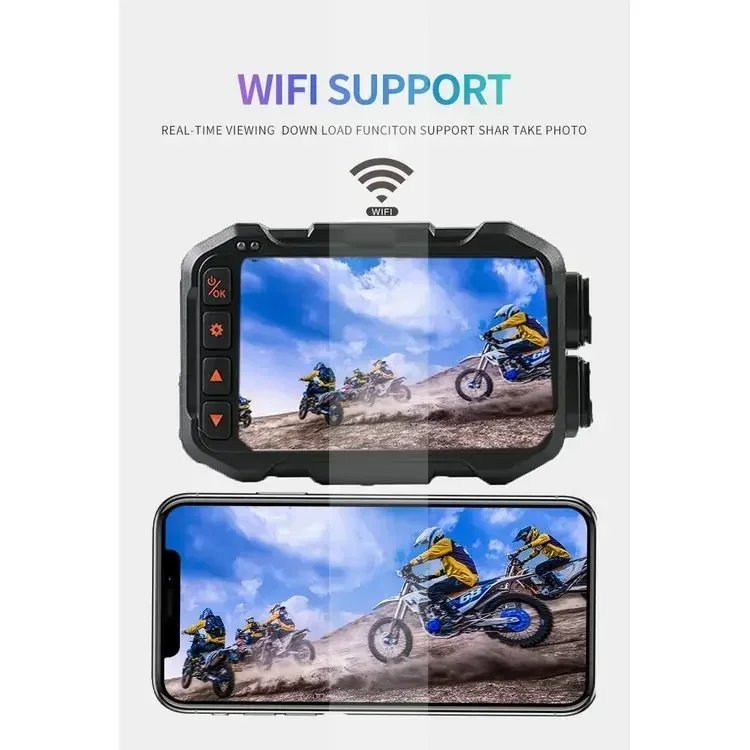 Best Selling Night Vision Dual Wifi Gps Motorcycle Camera Waterproof Dash Cam Dvr
