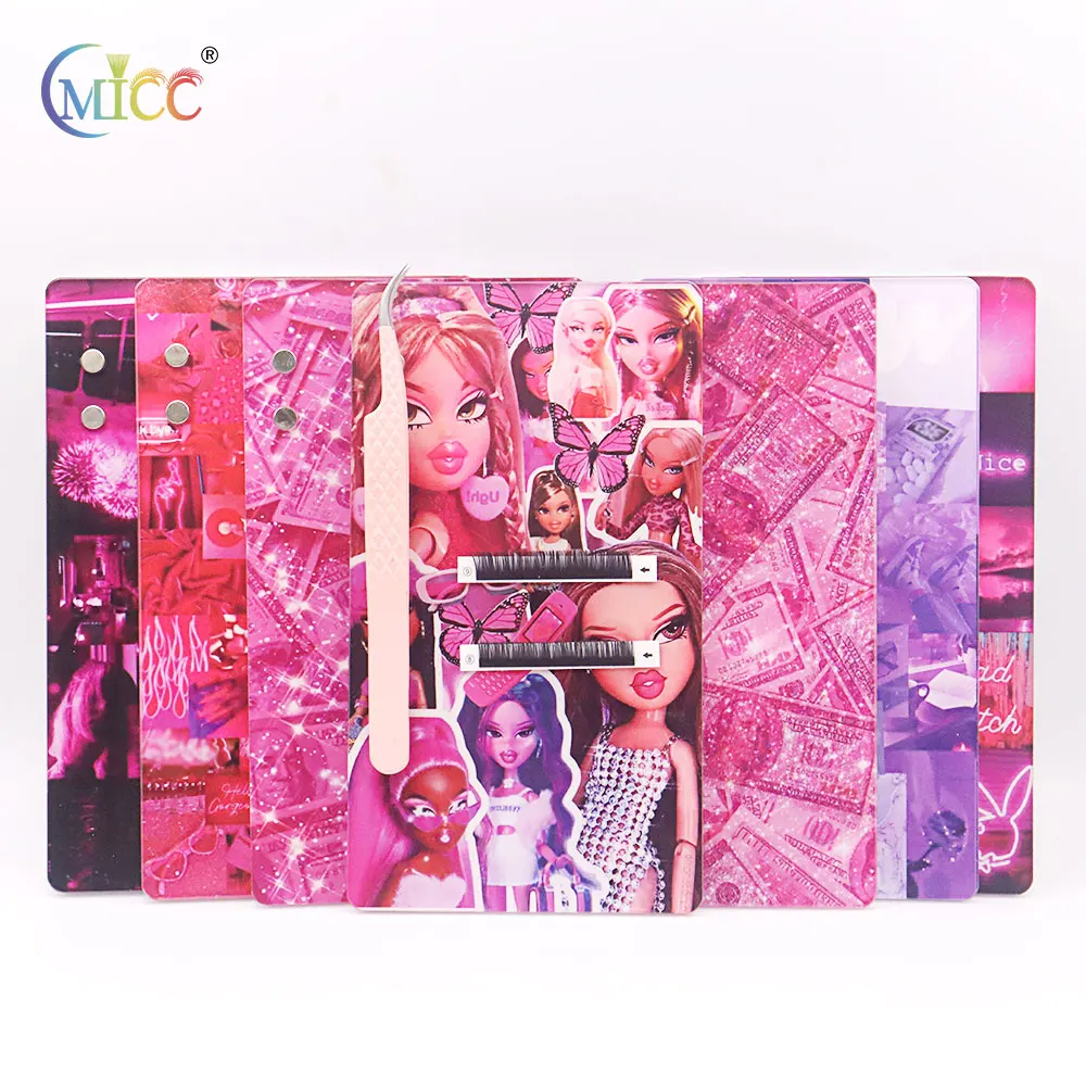 Support magnétique en acrylique pour extensions de cils, plateau de rangement pour pinces et faux cils, outils de maquillage