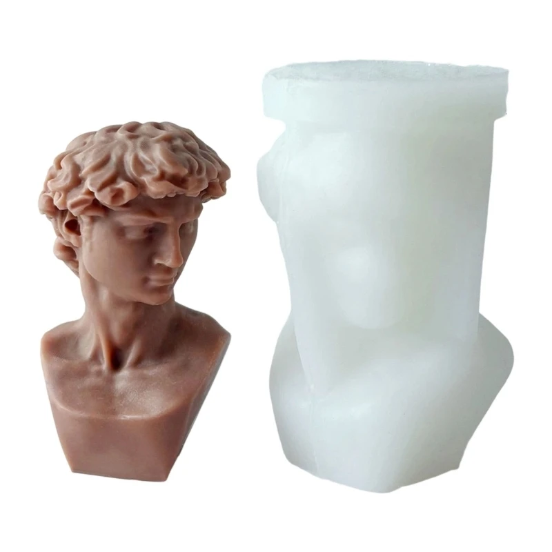 Craft Silicone Mould European Davids Busts Designs for Home Aromatherapys and Plasters Diffuser Stone