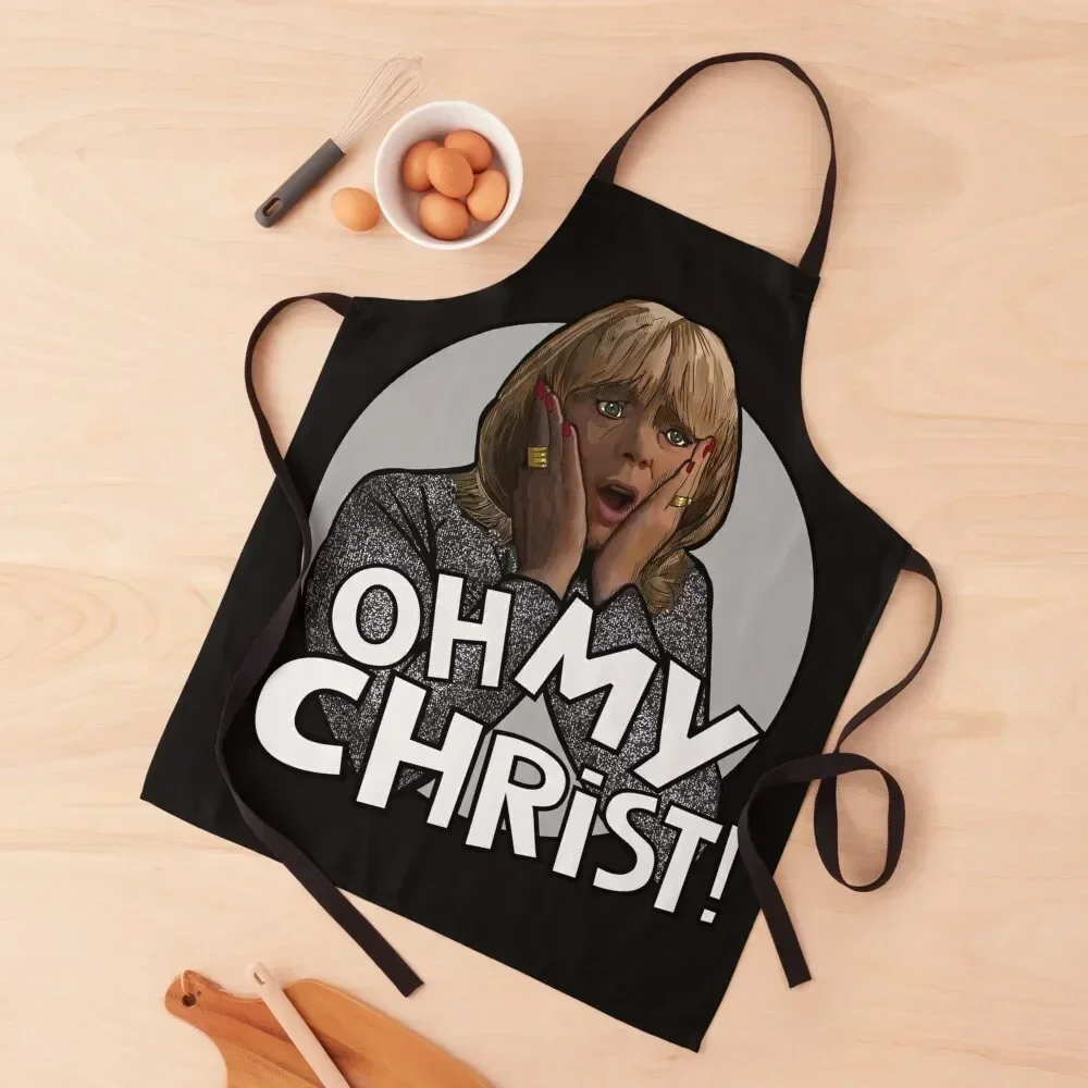 

Oh my Christ! Pam - Gavin and Stacey Apron kitchen item kindergarten teacher Smock for hairdressing christmas kitchen Apron