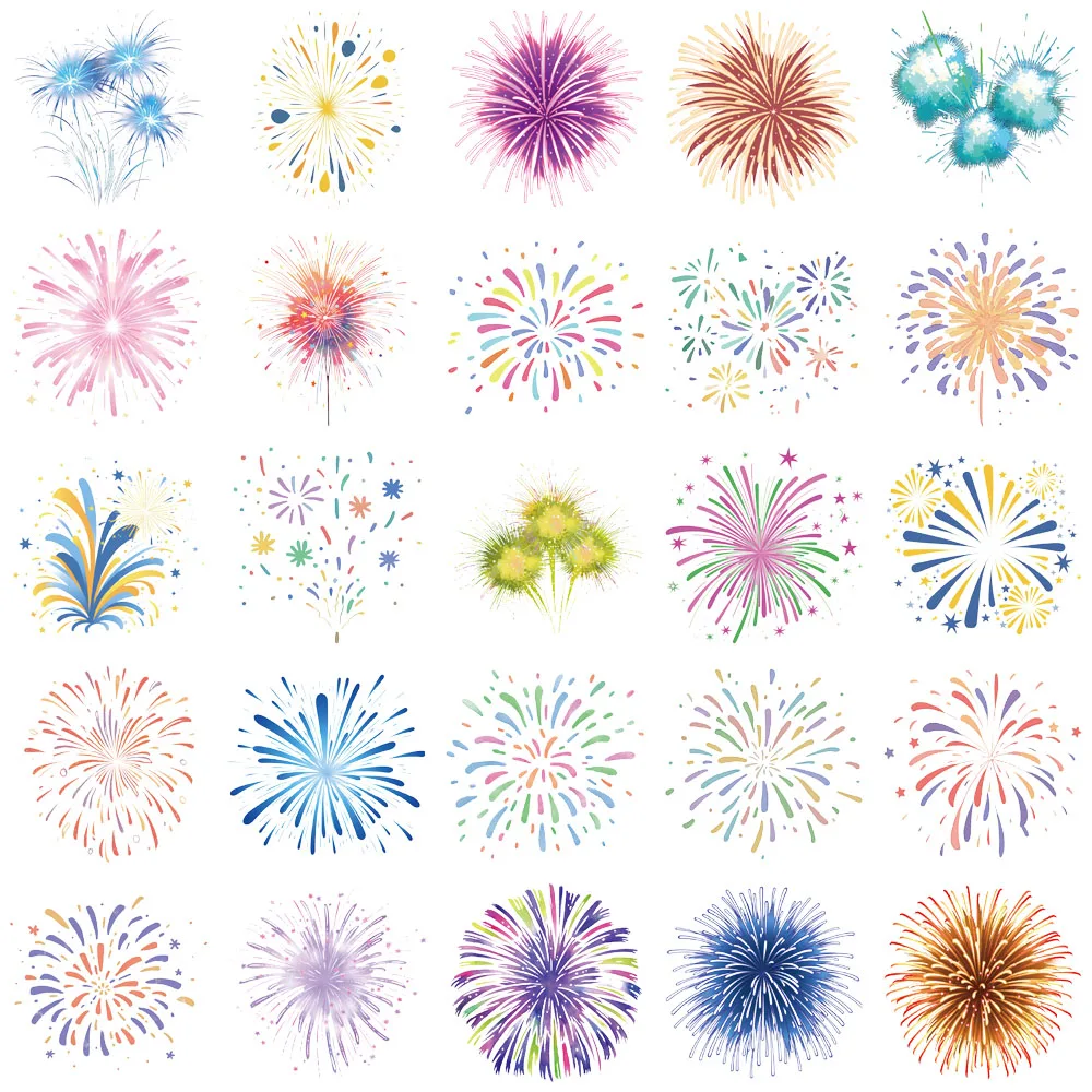 50PCS Creative  PET Transparent Material Stickers Phone Case Decoration Personalized Waterproof Stickers