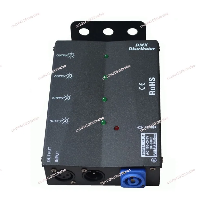 DMX512 lighting amplifier performance equipment one in four eight out photoelectric isolation signal distributor