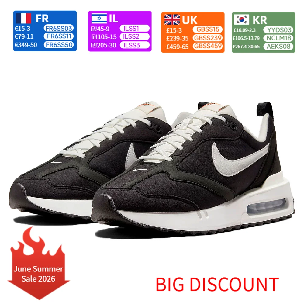 Nike Air Max Dawn Retro Fabric Durable Low-Top Casual City Commuter Running Shoes Men's Black  DJ3624-001