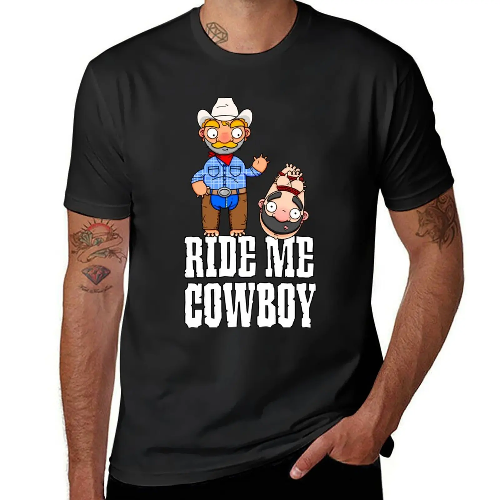 

Ride Me Cowboy T-Shirt sublime Anime t-shirt new edition plus size clothes heavy weight t shirts for men