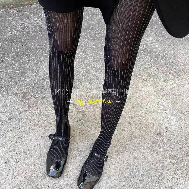 Bright Silk Tights for Women Sexy Stretchy Pantyhose Slim Soft Warm Pantyhose Female Multi color New Style Fashion Runway 23 SS